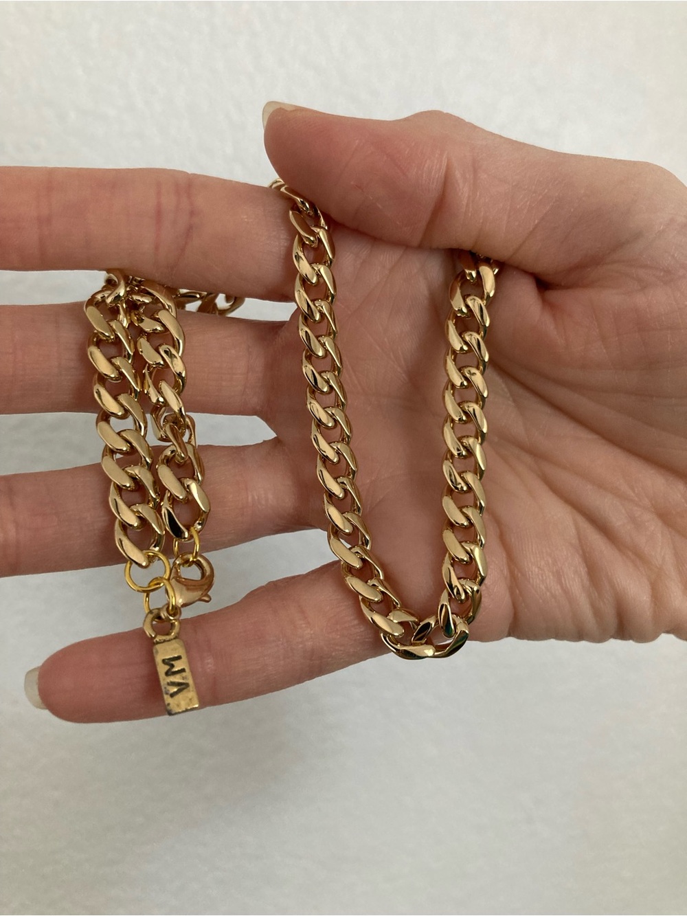 New Vanessa Mooney gold chunky chain necklace